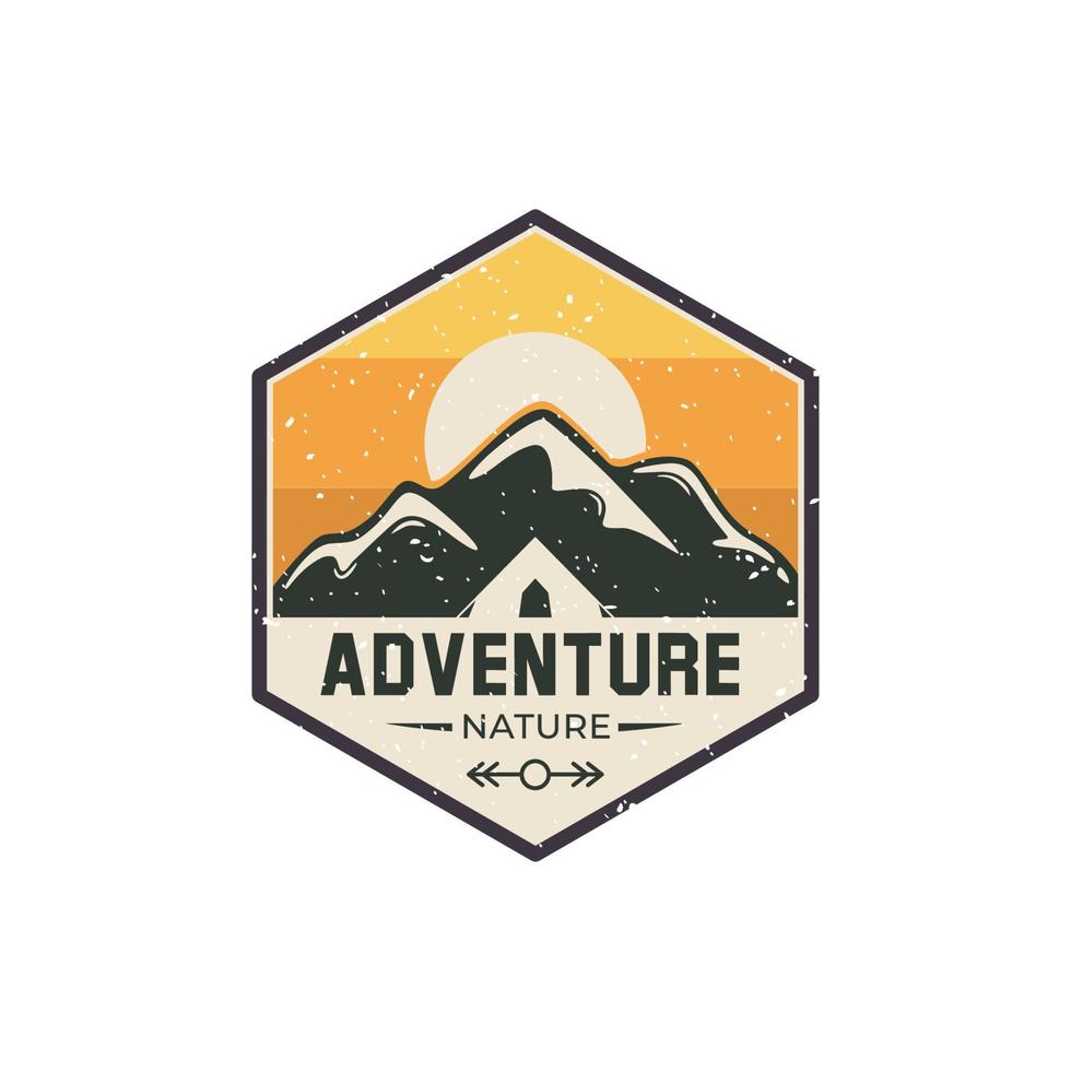 Color logo for adventure or outdoors activities vector