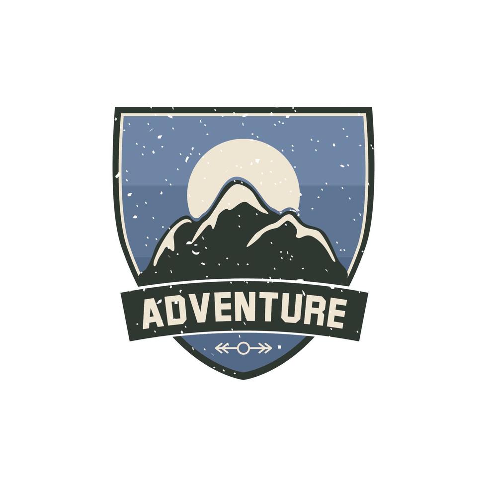 Color logo for adventure or outdoors activities vector