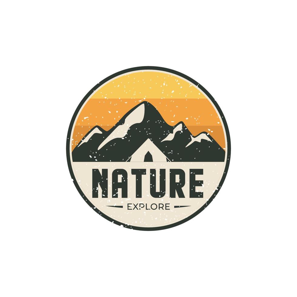 Color logo for adventure or outdoors activities vector