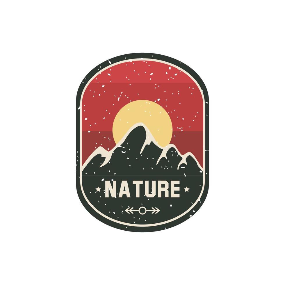 Color logo for adventure or outdoors activities vector