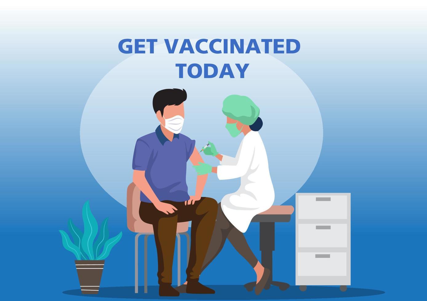 vaccinations for citizens vaccination schedule banner vector