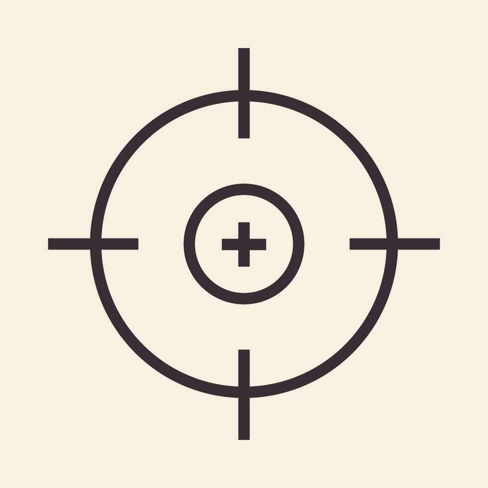 circle line target focus logo design, vector graphic symbol icon illustration creative idea