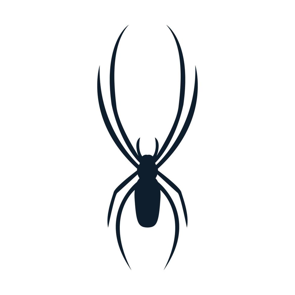 silueta araña forma moderna logotipo vector icono ilustración diseño arte