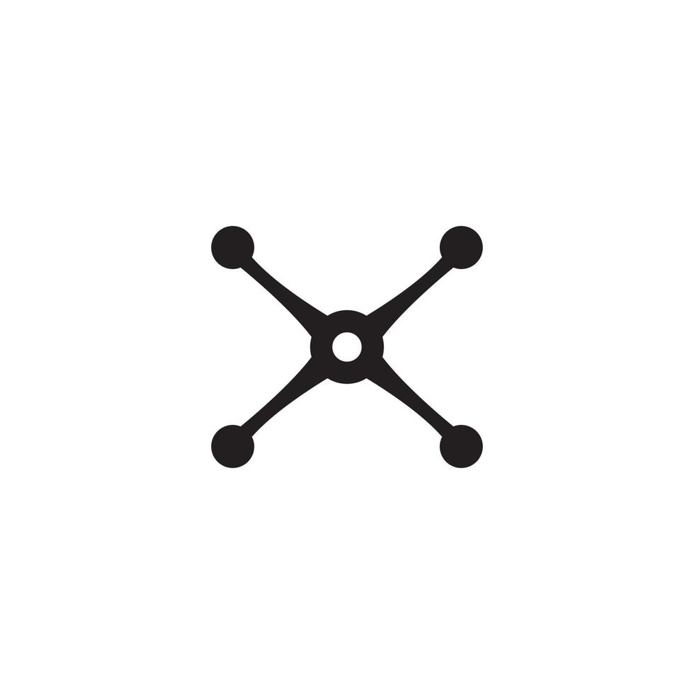 simple shape drone technology logo design, vector graphic symbol icon illustration creative idea