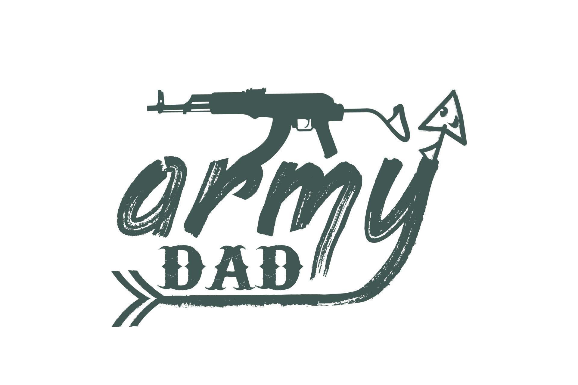 army dad vector design 5739231 Vector Art at Vecteezy