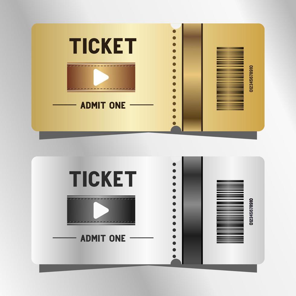 two premium cinema template design vector