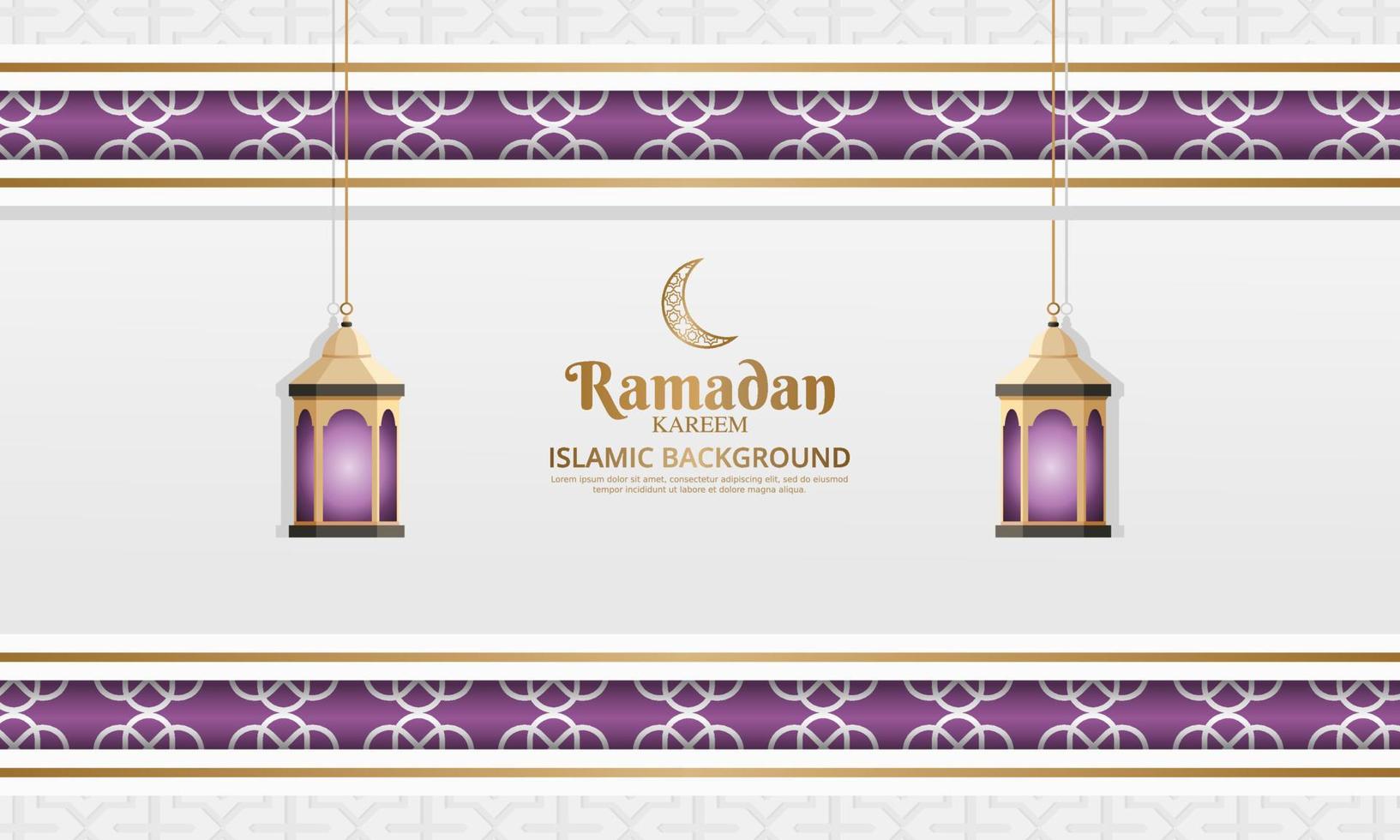 ramadan kareem and slamic background vector