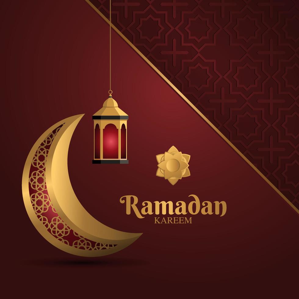 ramadan kareem and islamic background vector