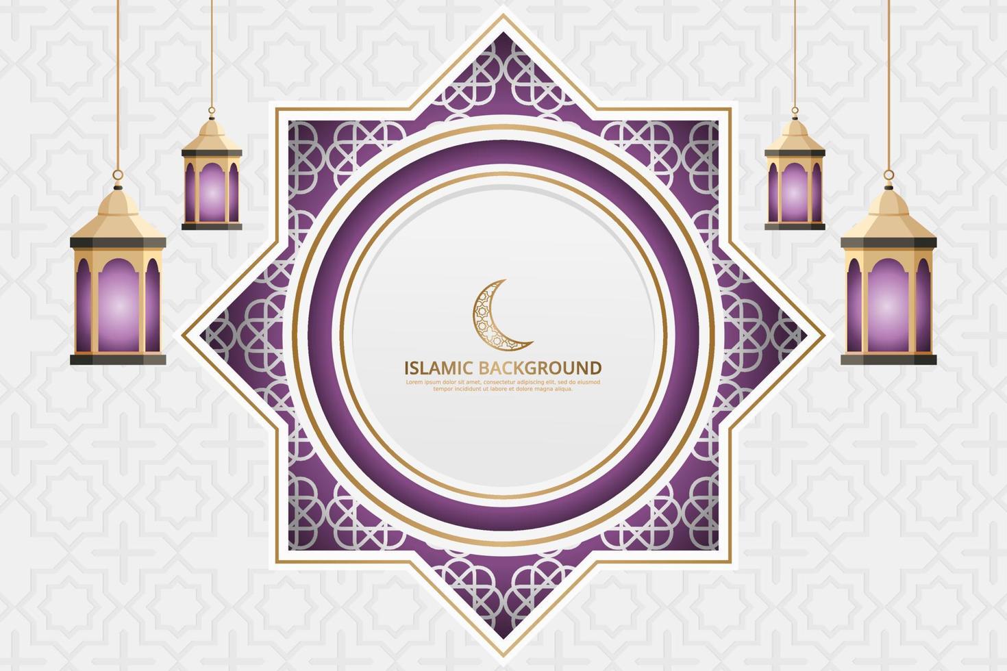 ramadan kareem and slamic background vector