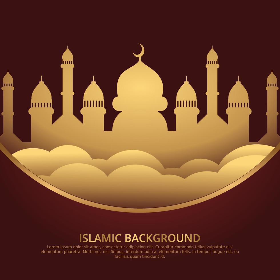 ramadan kareem and islamic background vector