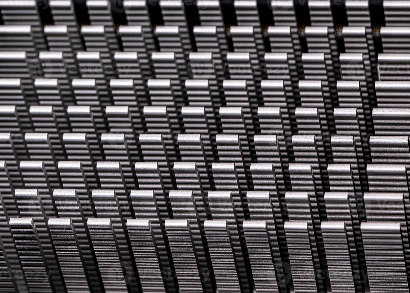 metal texture in computer. Select focus photo