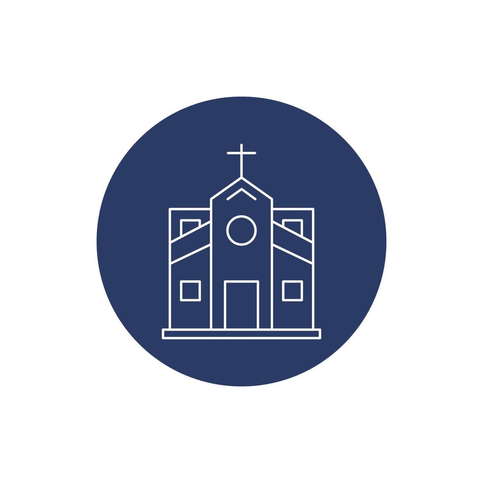 christian prayer church icon vector