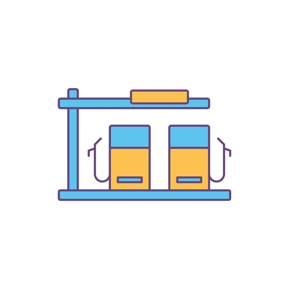 gas filling station icon vector