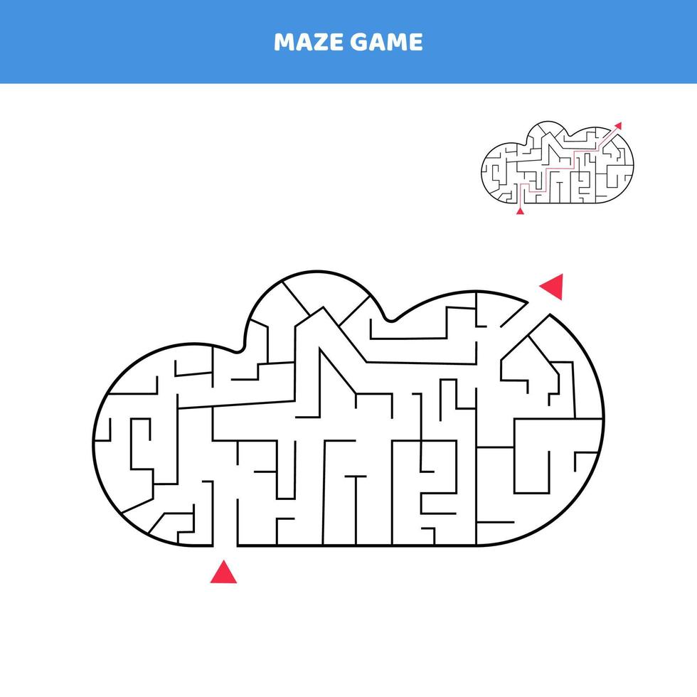 Maze game for kids. vector