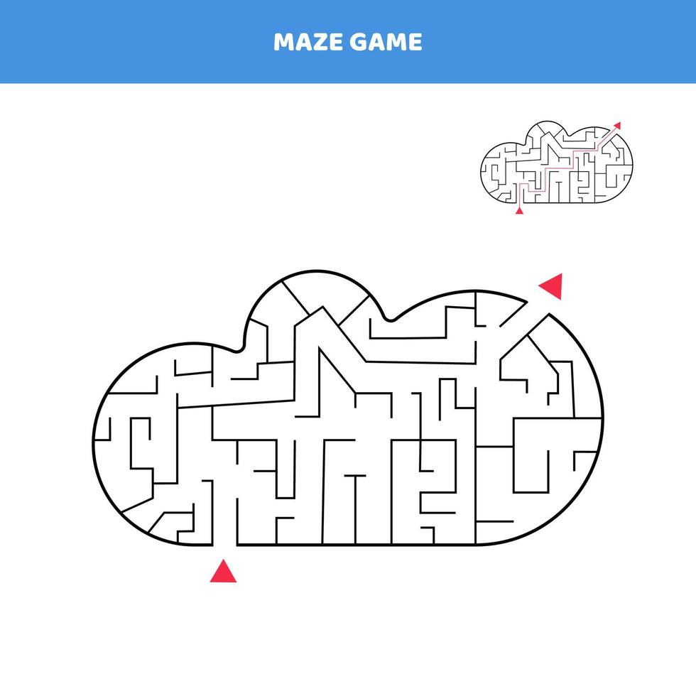 Maze game for kids. vector