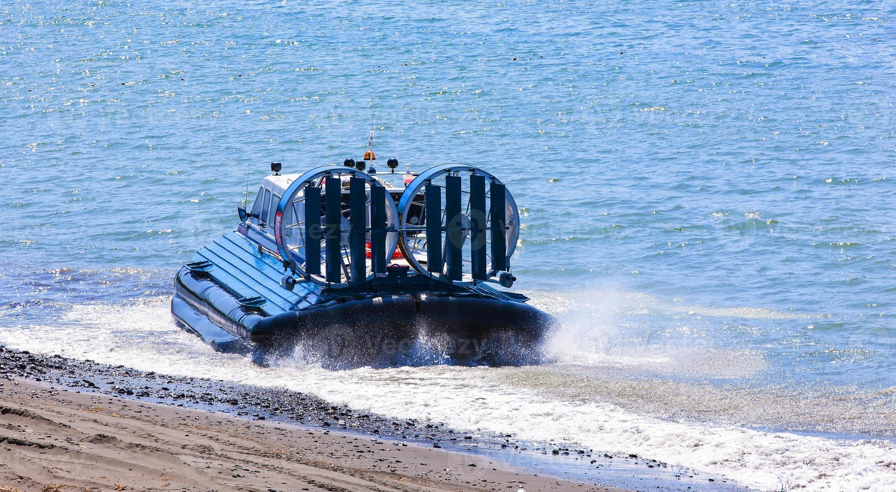 The Hovercraft on Pasific ocean in kamchatka Peninsula photo