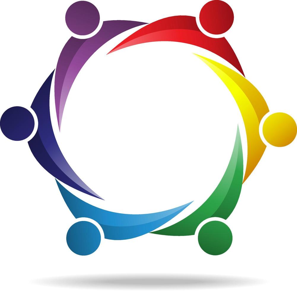 Shapes circle of symbol colorful with dashed lines. vector