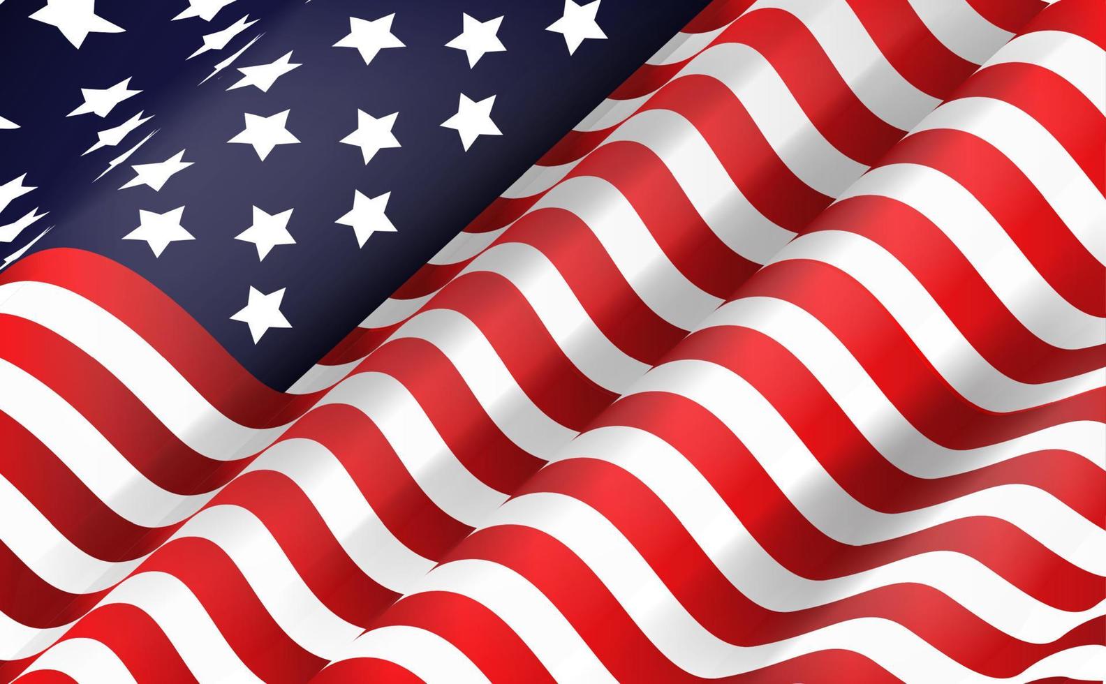 American flag vector