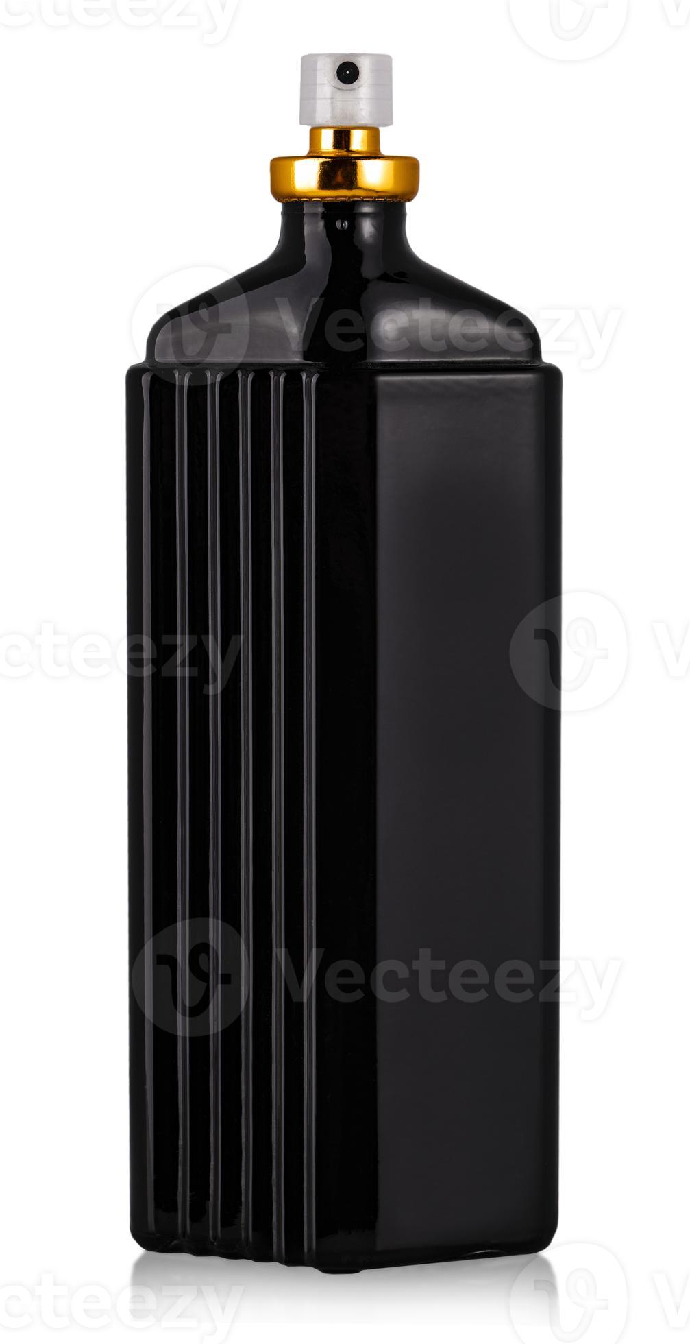 The Black bottle of men Cologne isolated on white 5740282 Stock Photo at Vecteezy
