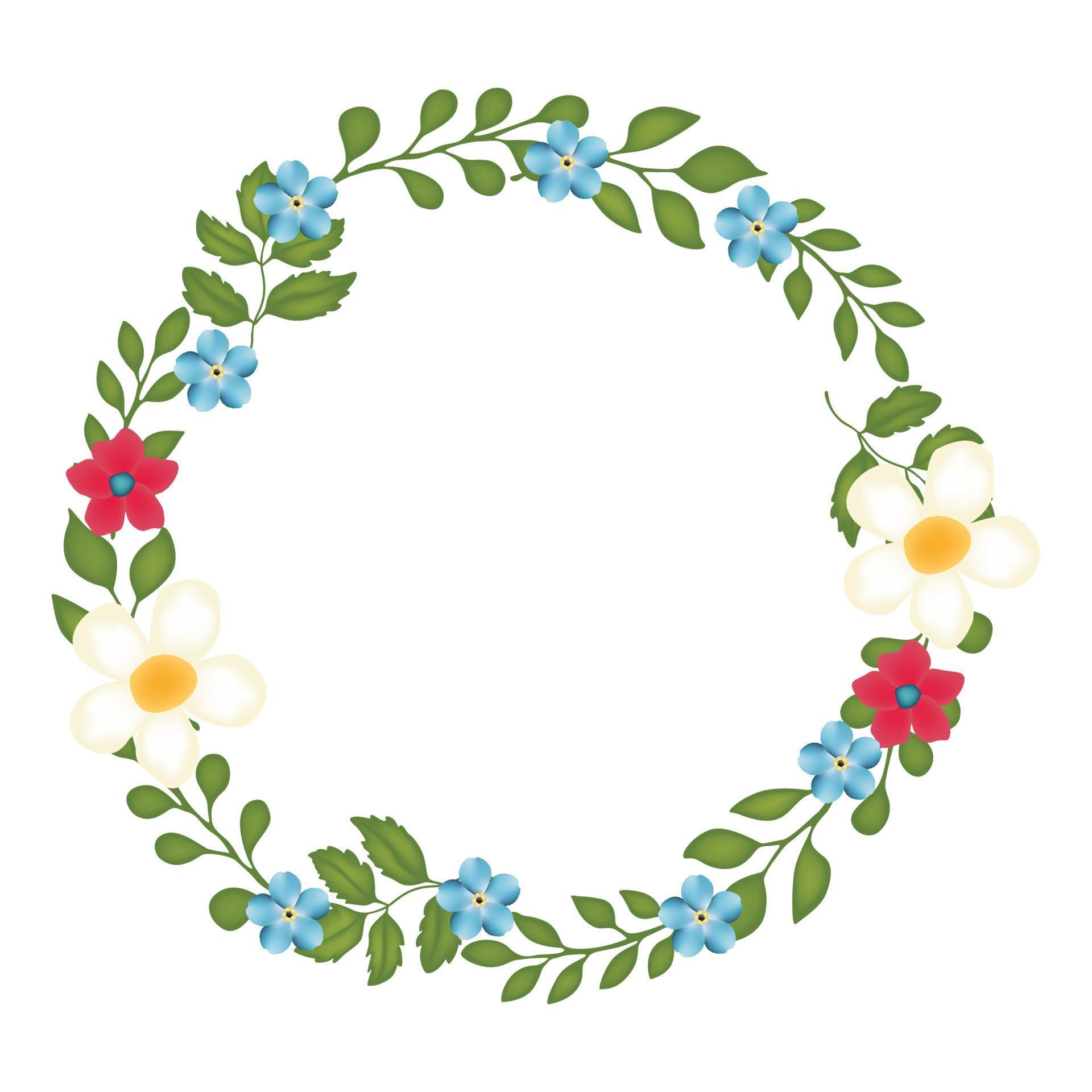 Vector floral concept of circle frame 5740368 Vector Art at Vecteezy