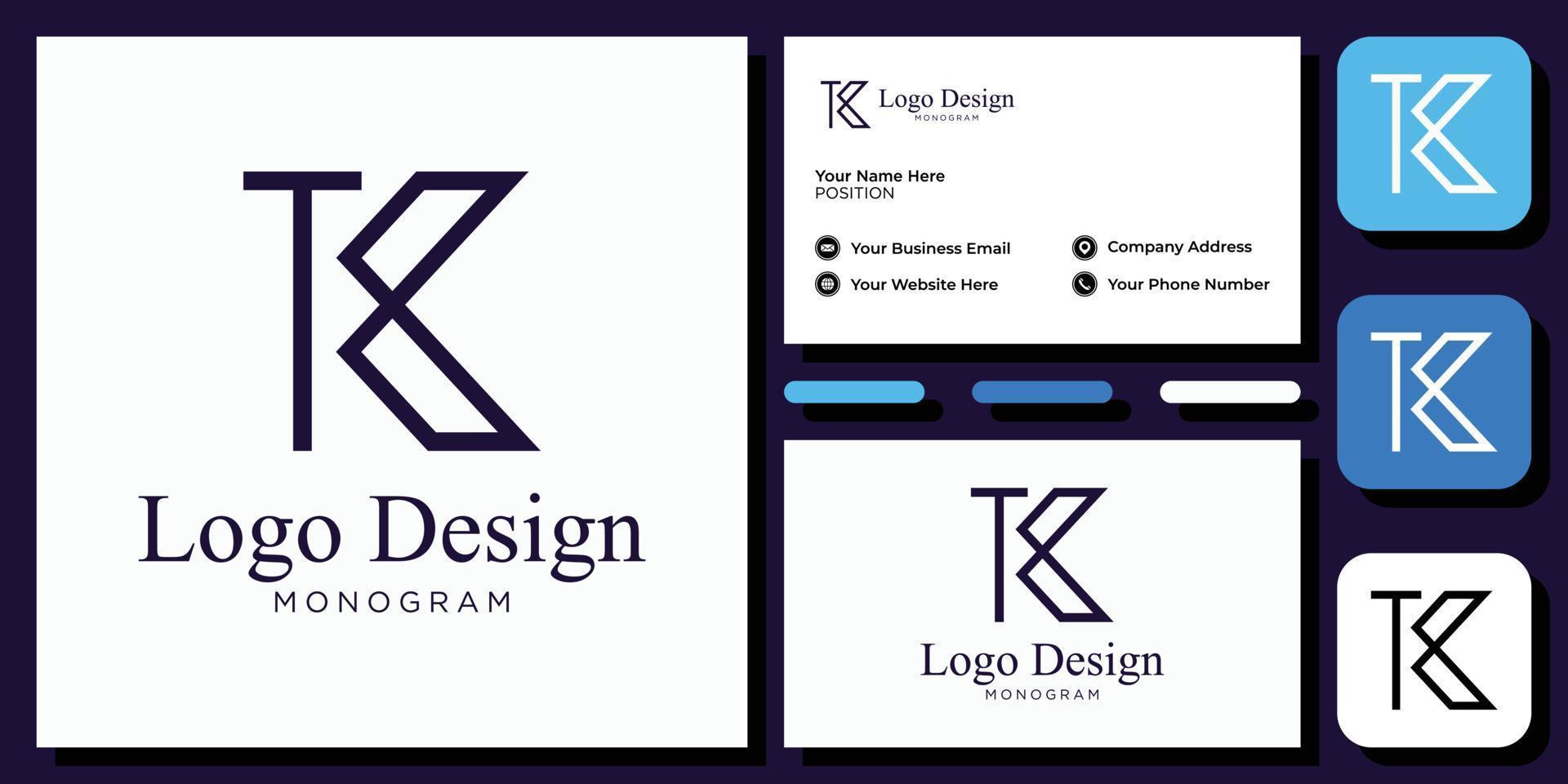 elegant modern sans serif font letter initial alphabet serif font with business card template vector