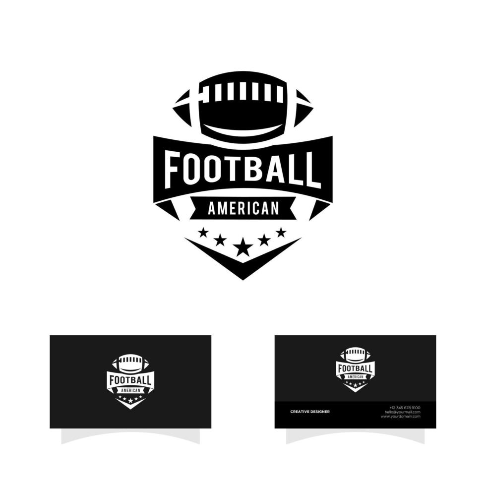 American Football badge champions league logo vector