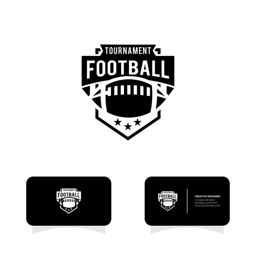 American Football badge champions league logo vector