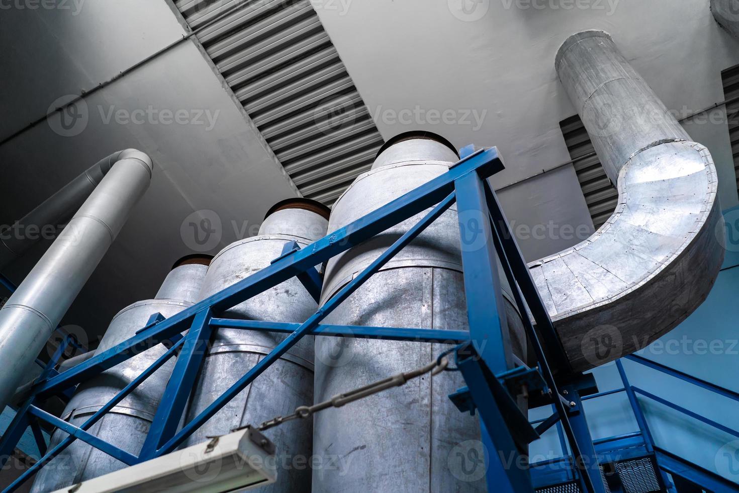 The potato starch production line equipment.Food industry. photo