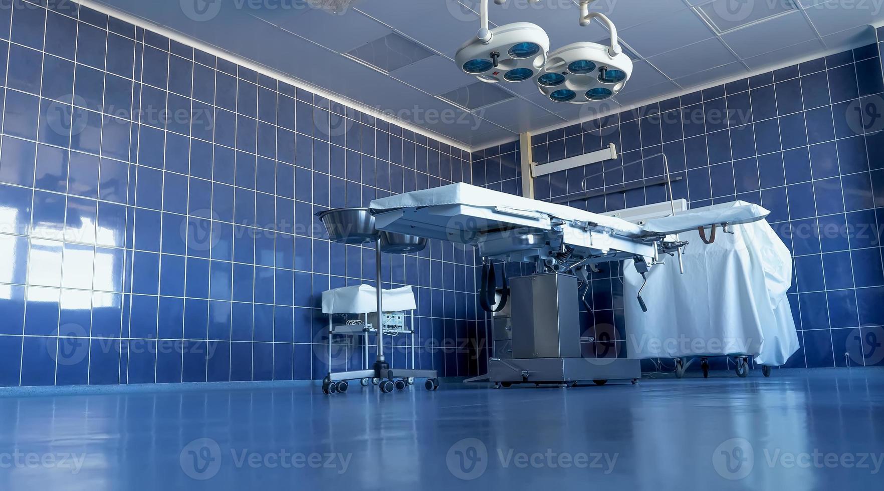 operating table in a modern operating room photo