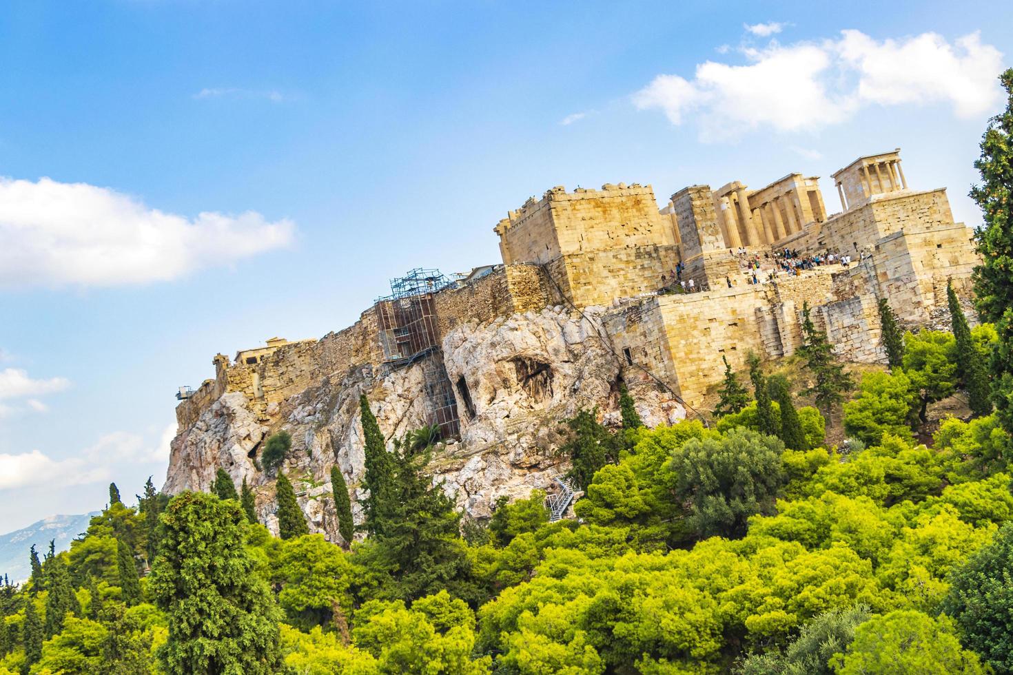 Acropolis of Athens ruins Parthenon Greeces capital Athens in Greece. photo