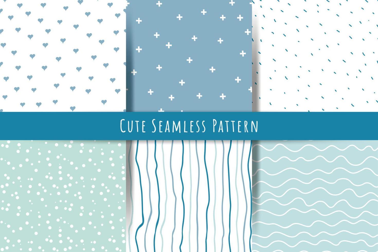 A set of simple minimalistic summer, spring seamless patterns. Gentle ornaments with lines, drops, hearts, shapes for prints, wallpapers, textiles. seamless geometric backgrounds. vector