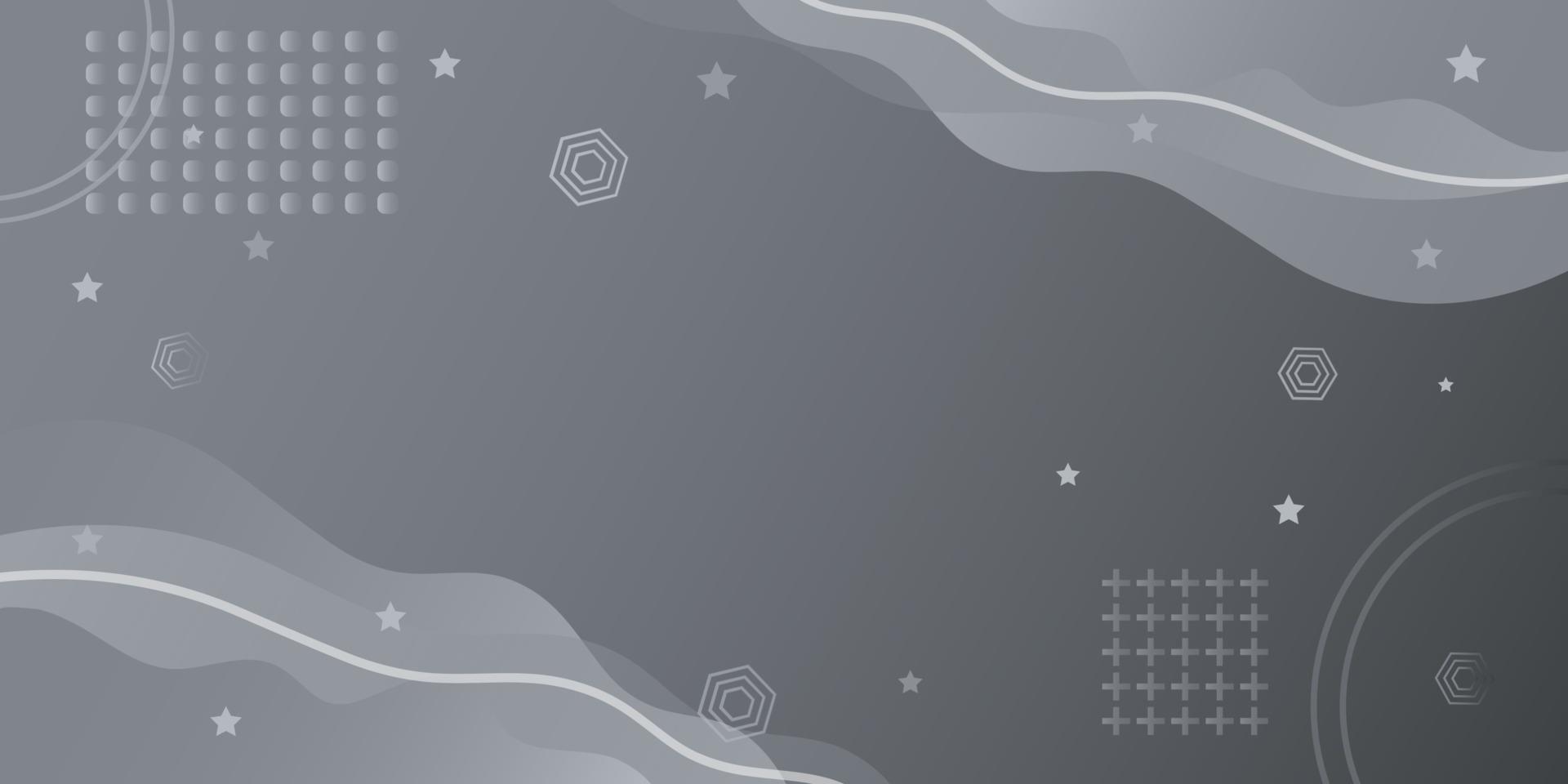 Gray abstract background vector design in wavy style