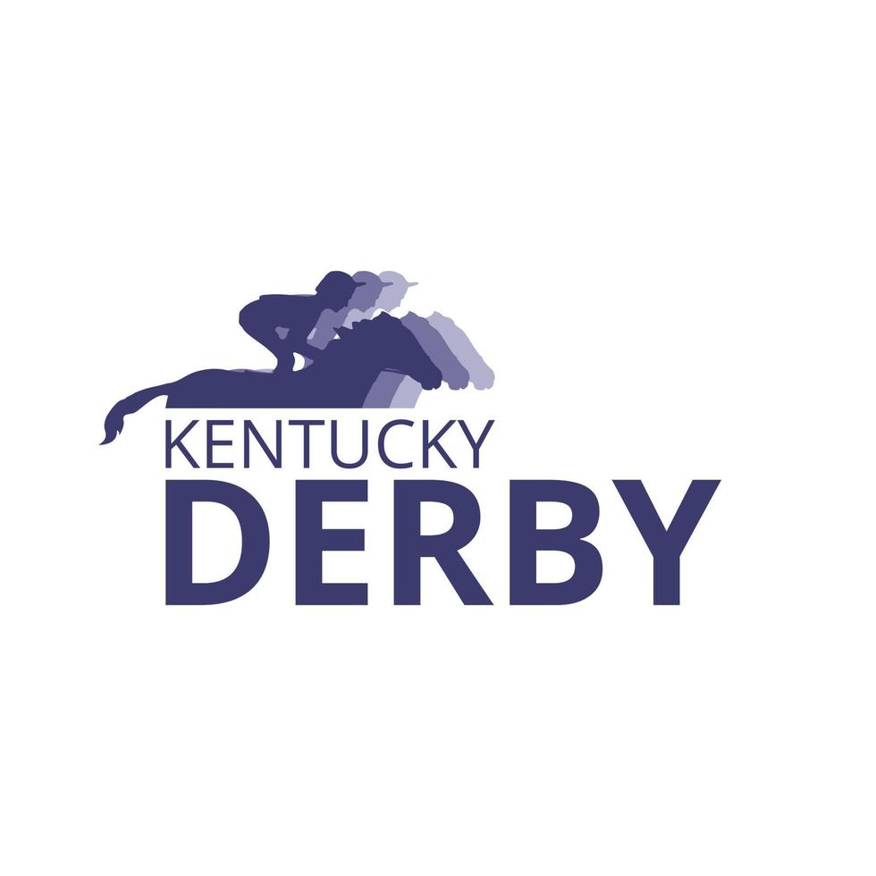 Kentucky derby title text vector