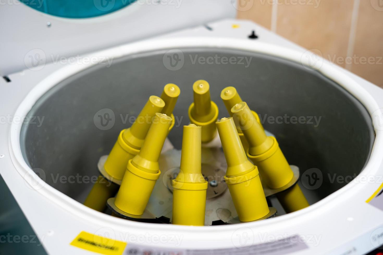 centrifuge close-up in the laboratory photo