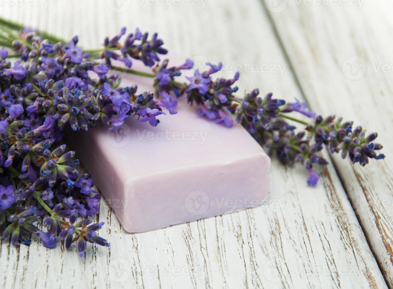 Lavender with soap photo