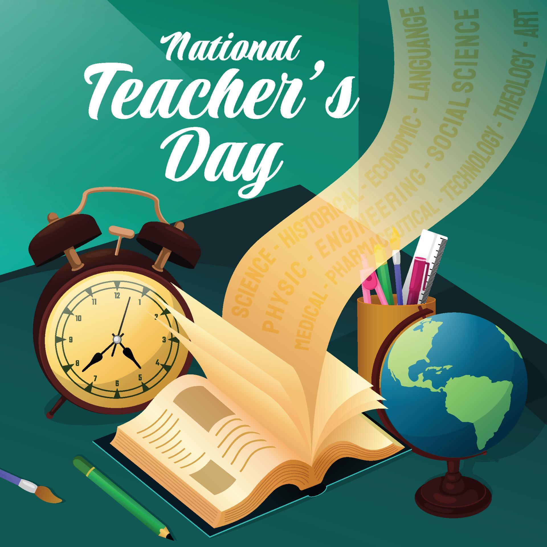 National Teachers Day 5743522 Vector Art at Vecteezy