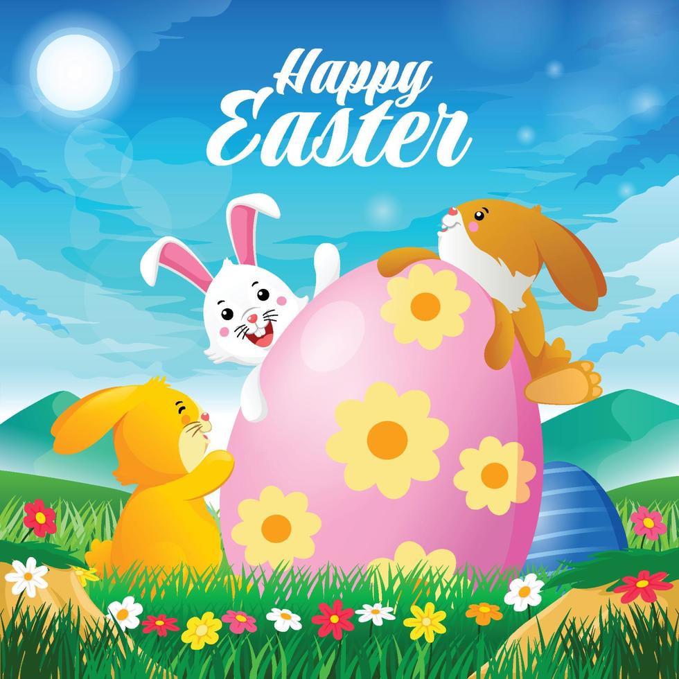 Happy Easter Day vector