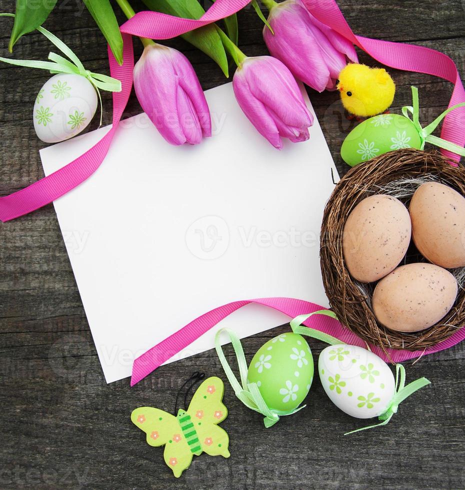 Easter greeting card photo