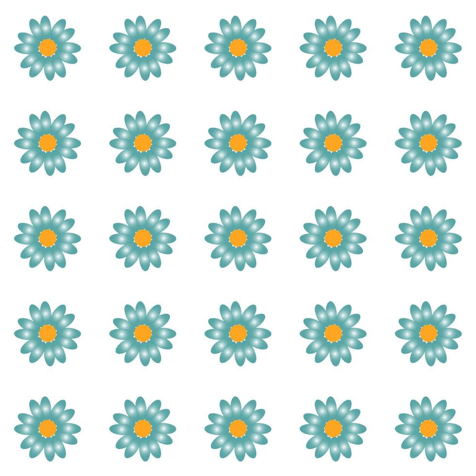 Colored Flowers Pattern vector