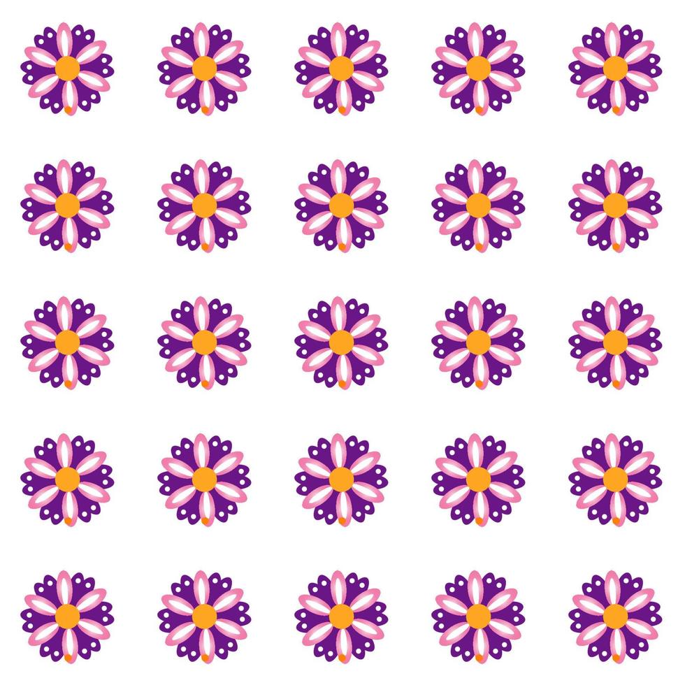 patrón de flores de colores vector