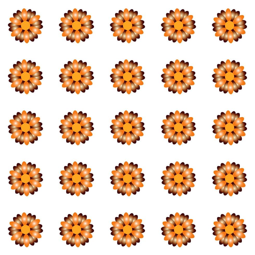 Colored Flowers Pattern vector