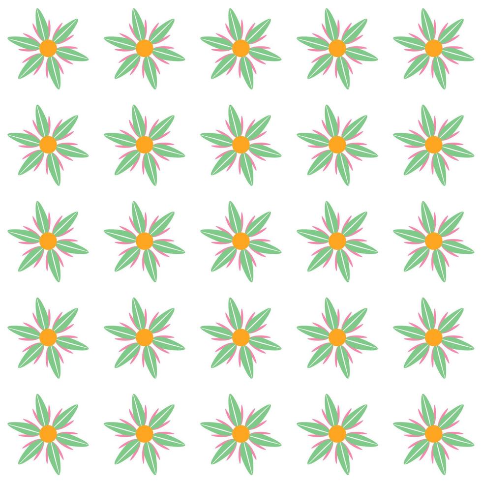 Colored Flowers Pattern vector