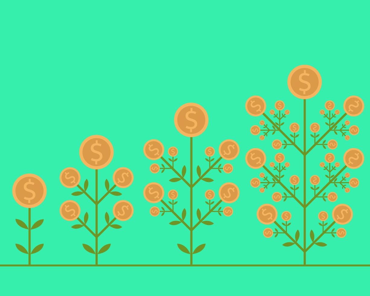 Illustration vector design of investment processing