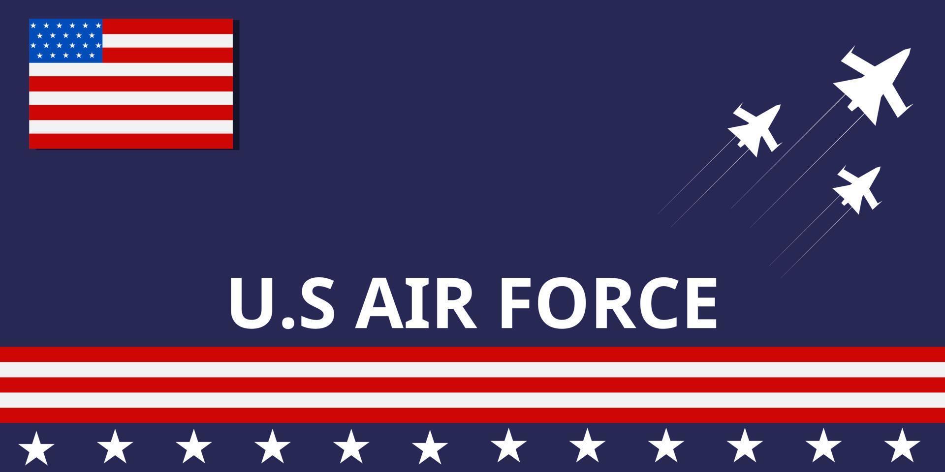 Illustration vector design of U.S Air Force