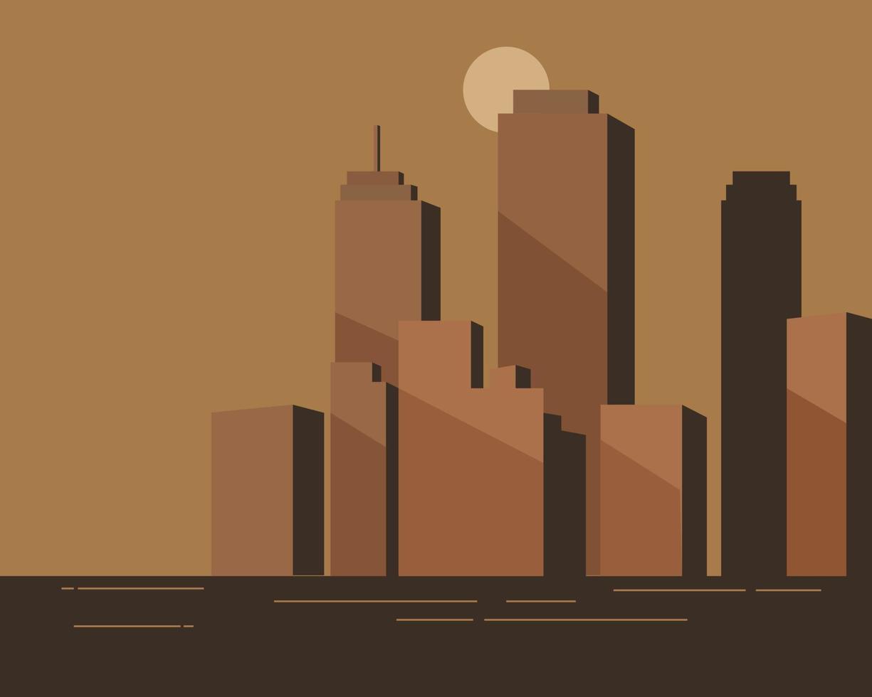 Illustration vector design of city scape retro style