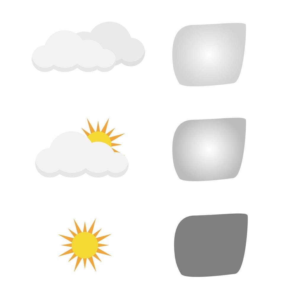 Illustration vector design of photochromic lens comparison.