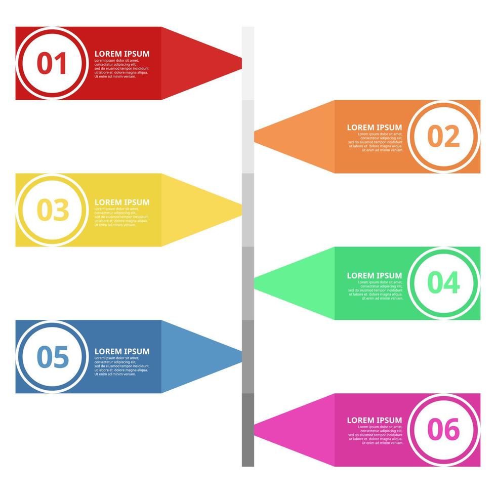 Illustration vector design of infographic flow chart