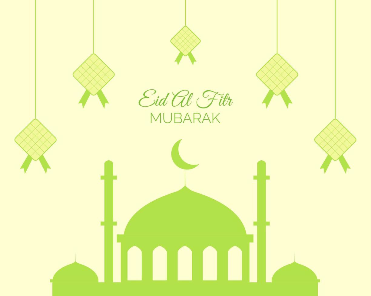 Illustration vector design of Eid Al Fitr