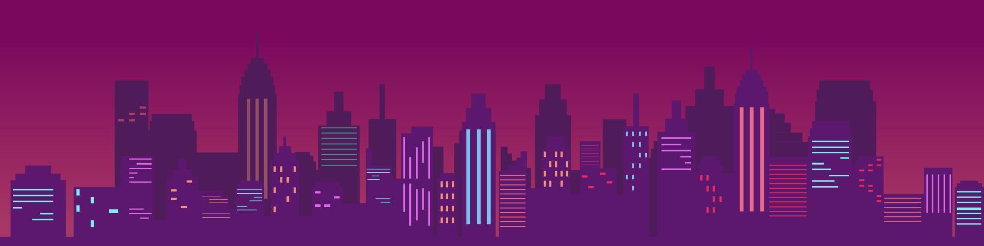 Illustration vector design of urban cityscape