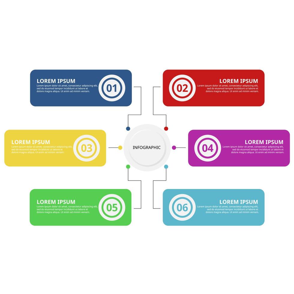 Illustration vector design of infographic flow chart